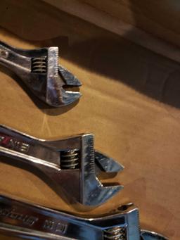 Snap-On adjustable wrenches 6 inch to 12 inch