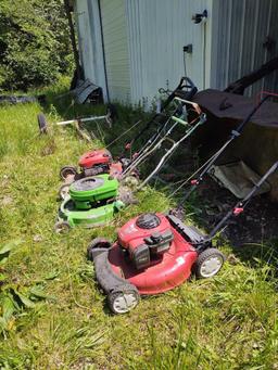 3 Push mowers