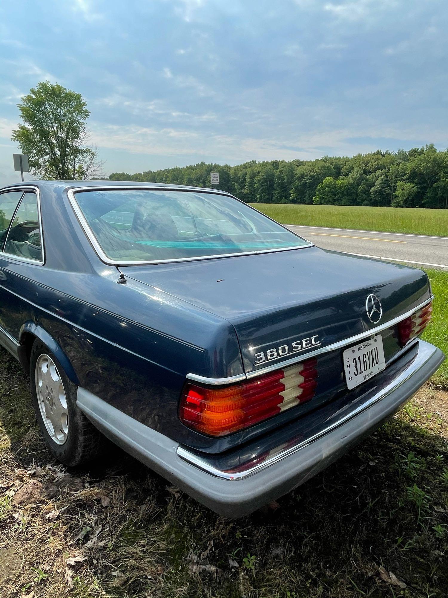 1983 Mercedes Benz 380 SEC, 38C, 2 Door, Auto, Runs, 148K