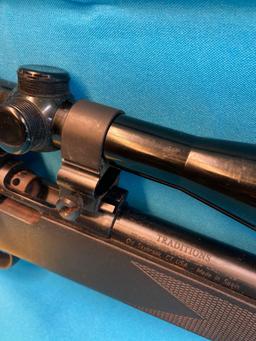 Traditions 209 50 cal rifle with scope Black Powder