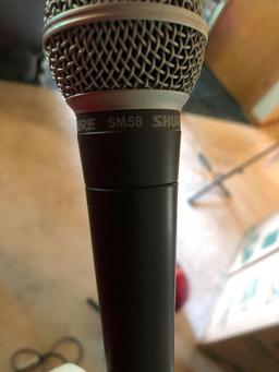 Shure SM58 Microphone With Stand