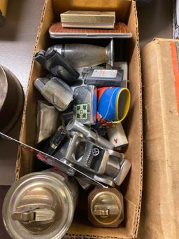 1 box cans, lighters