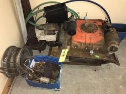 1967 Corvair engine and automatic transmission and parts parts, V6