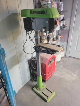 Kawasaki 16" floor-model drill press with laser and worklight