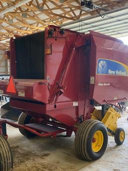 2013 New Holland BR7060 silage special round baler, net or string w/ bale command plus monitor