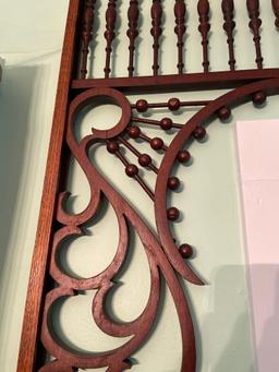 Antique Oak Victorian Fretwork