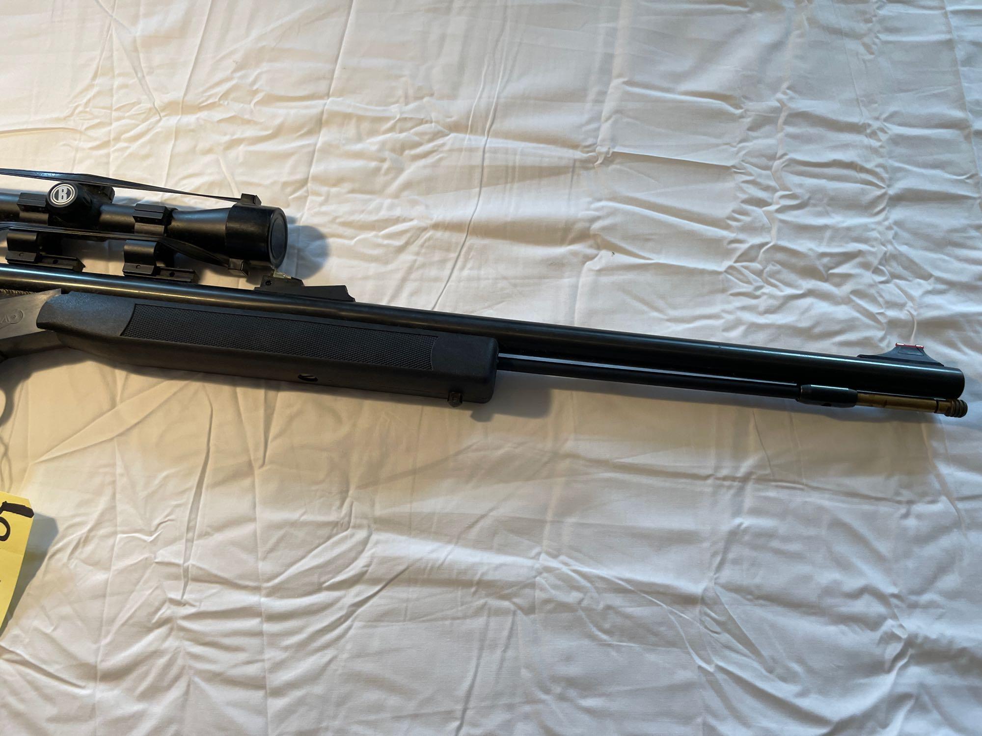 CVA Optima .50-cal. muzzle loader, with 3x9 Bushnell scope 1:28 twist