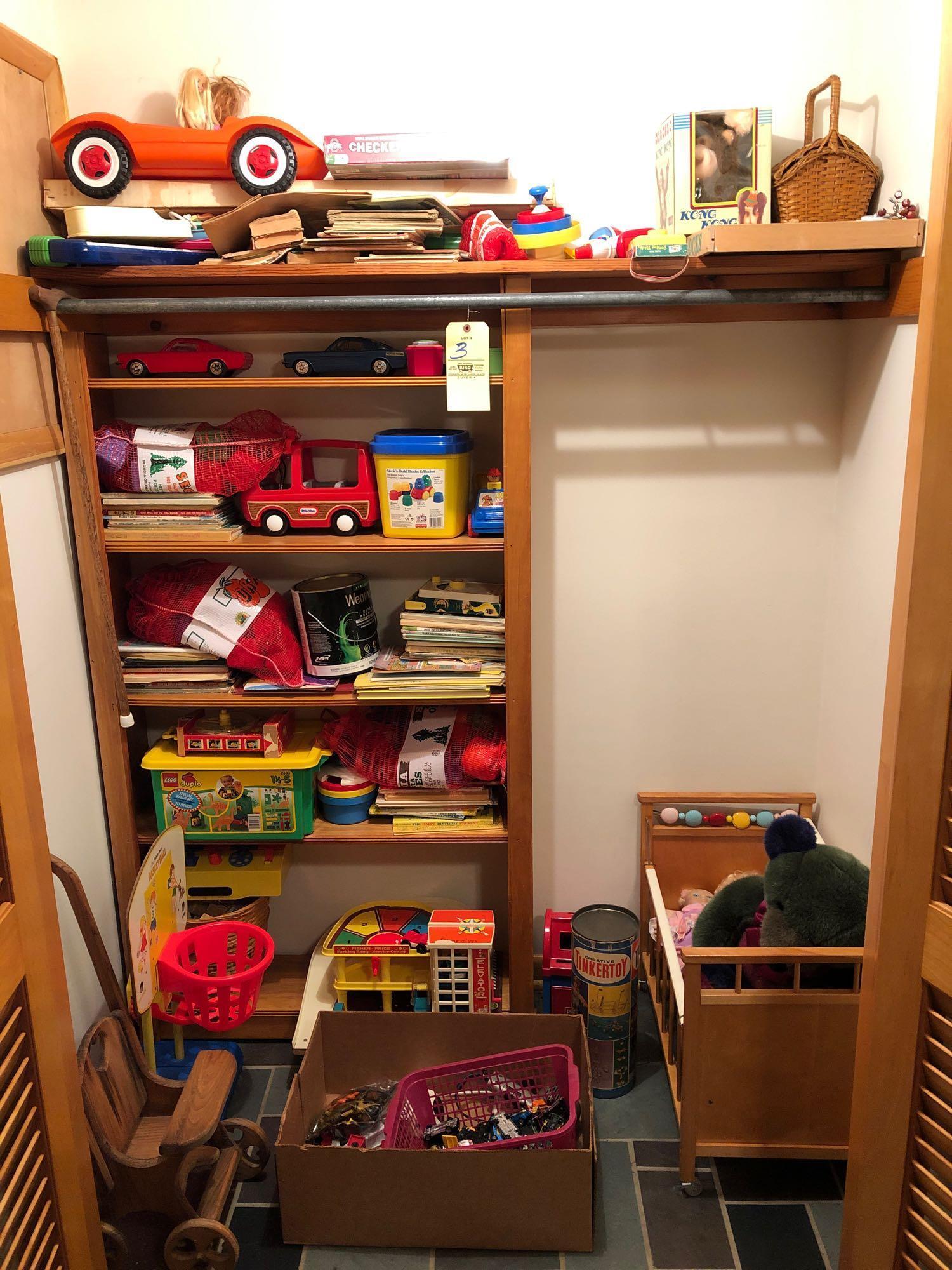 Toy closet contents