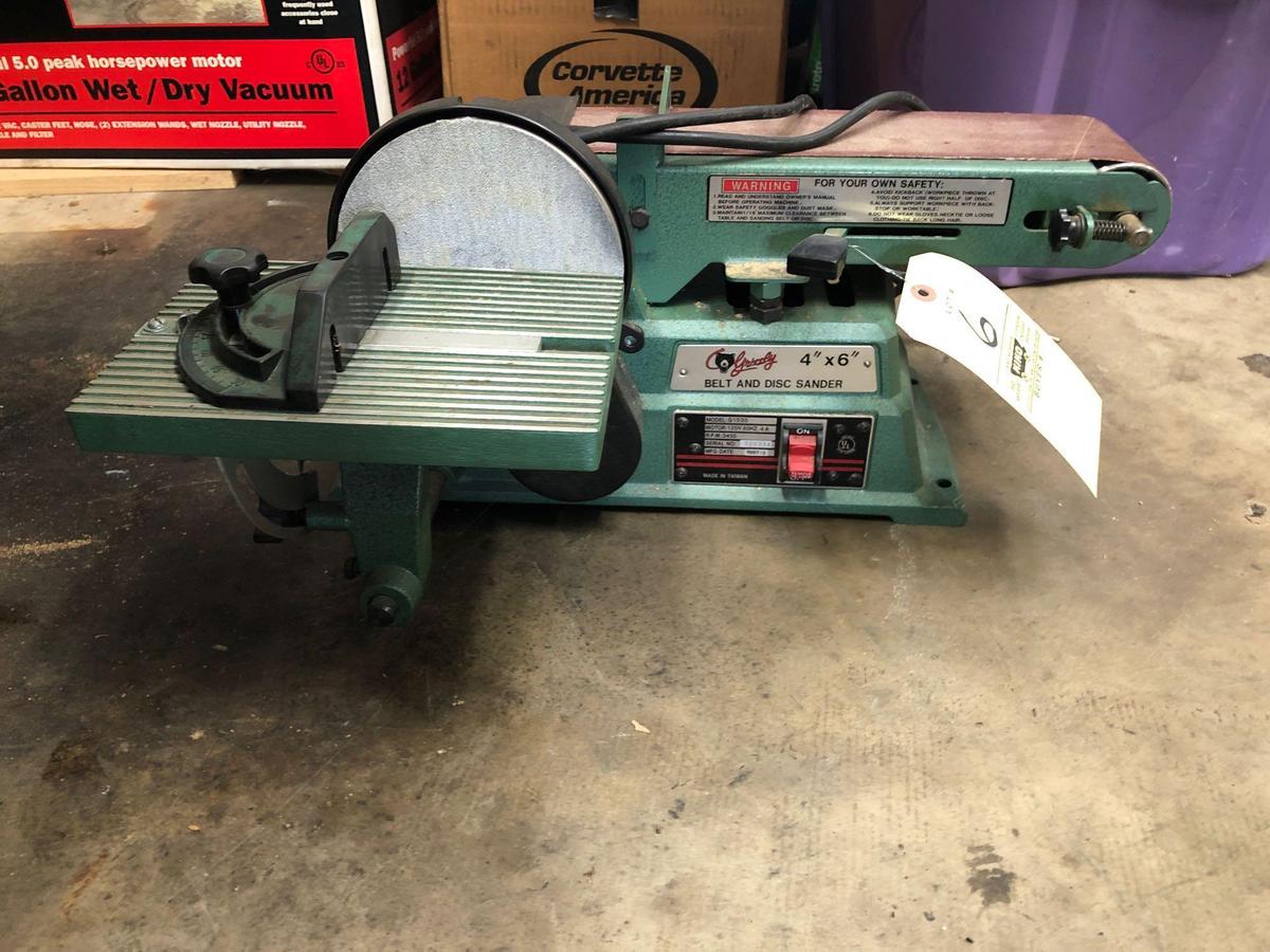 Grizzly 4x6 belt and disc sander