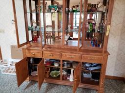 Contents of china cabinet