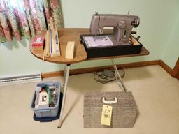 Sewing machine, supplies, and collector plates