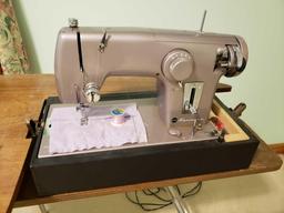 Sewing machine, supplies, and collector plates