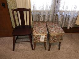 Chair, Two Sewing Cabinets