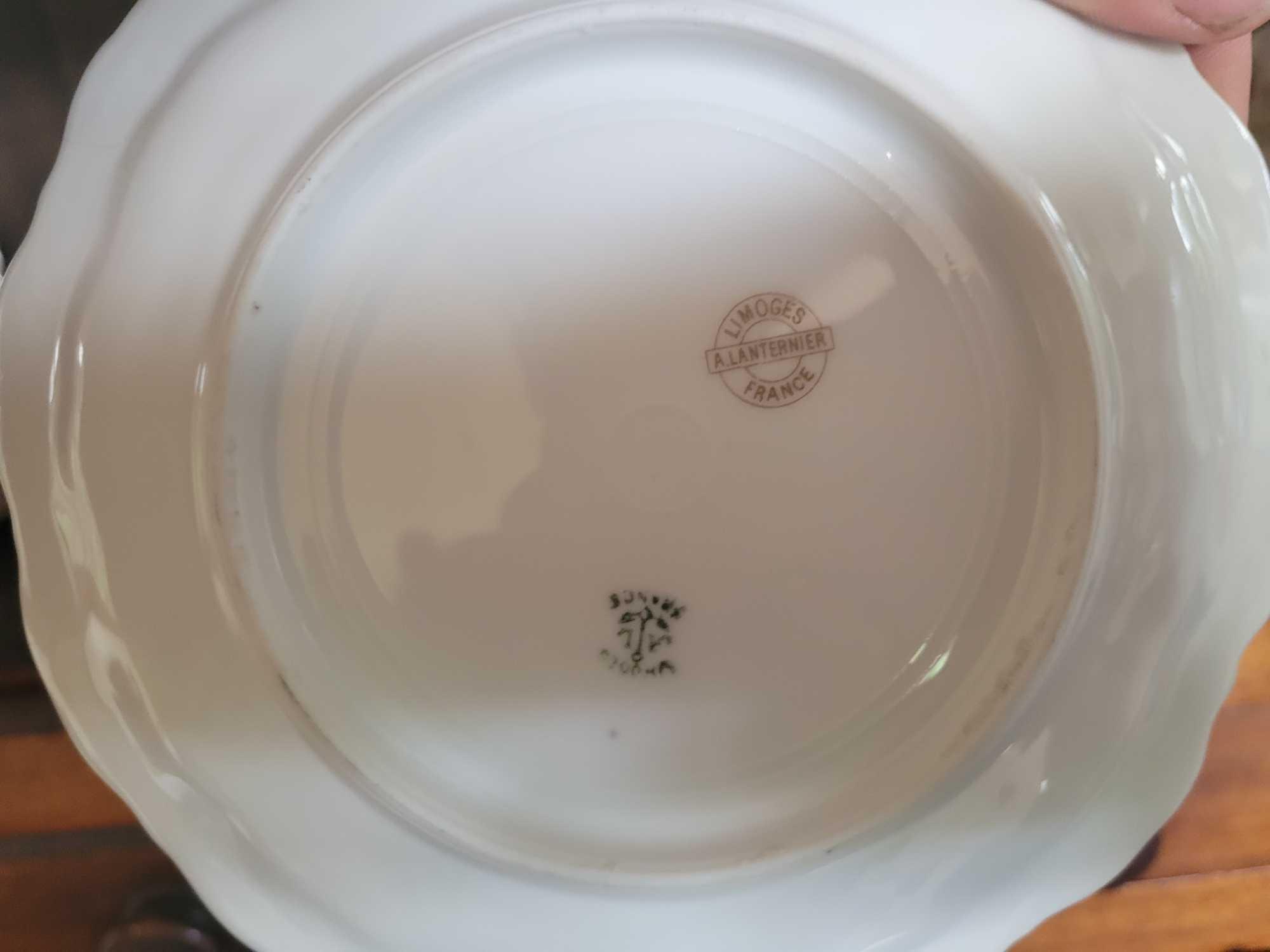 Limoges A Lanternier France plates, collector plates and placemats