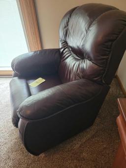 La-Z-Boy leather recliner, has scratches to finish