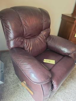 La-Z-Boy leather recliner, has scratches to finish