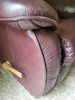 La-Z-Boy leather recliner, has scratches to finish