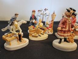 (10) Sebastian Miniatures, (1) Norman Rockwell