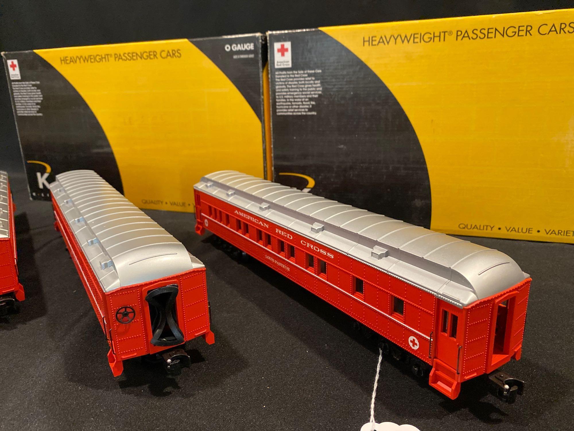 K-Line Heavyweight Passenger Cars American Red Cross 3-car set