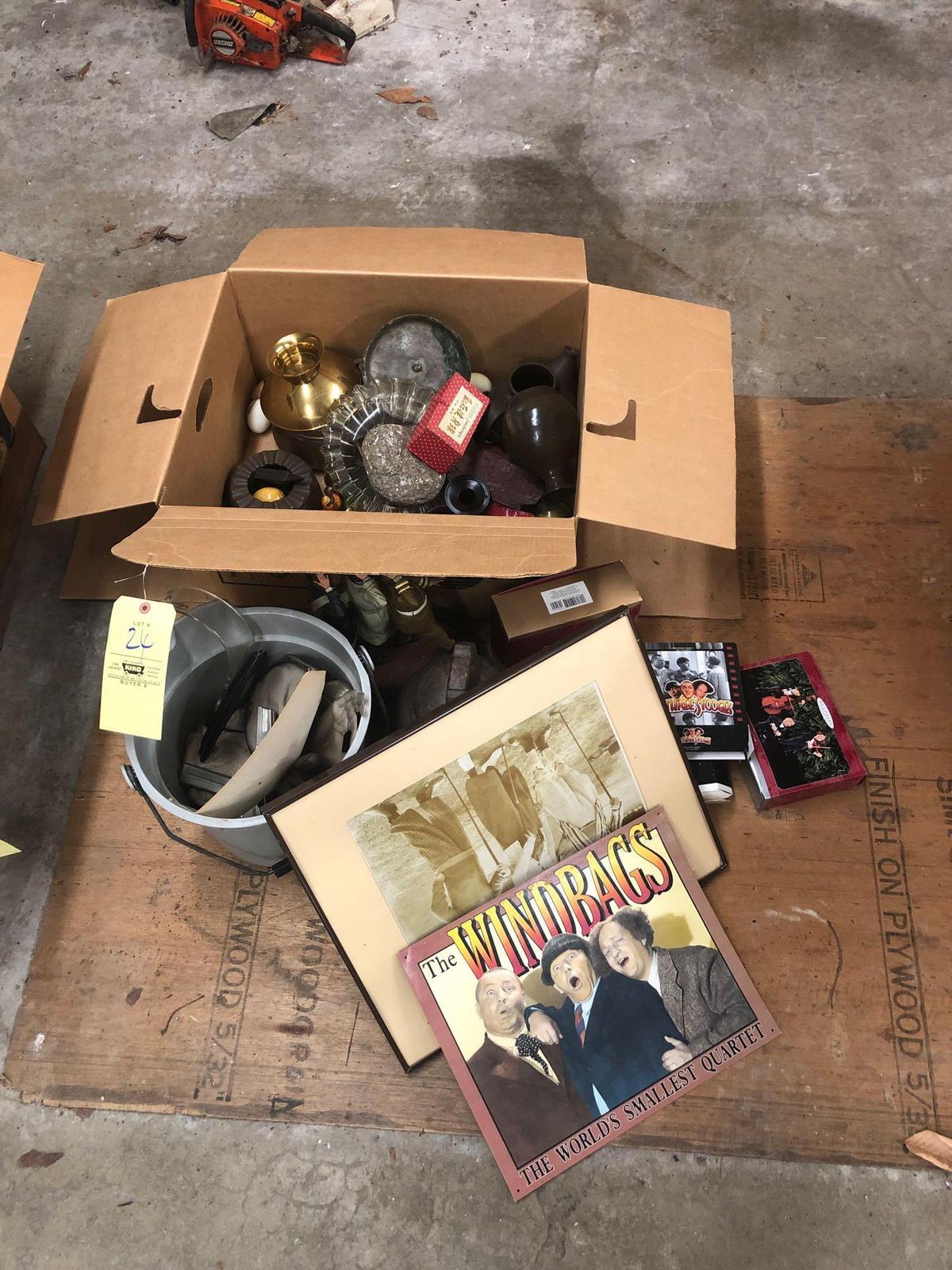 Antiques and 3 stooges collectibles