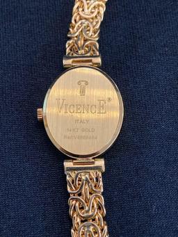 Ladies 14K Gold Vicence Wristwatch