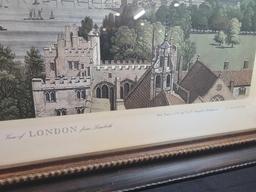 J Farington R.A.del "View of London from Lambeth" 2ft x 2.6ft