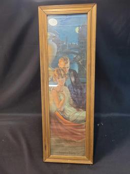 Honeymooning in venice 1922 pompeian beauty panel yard long