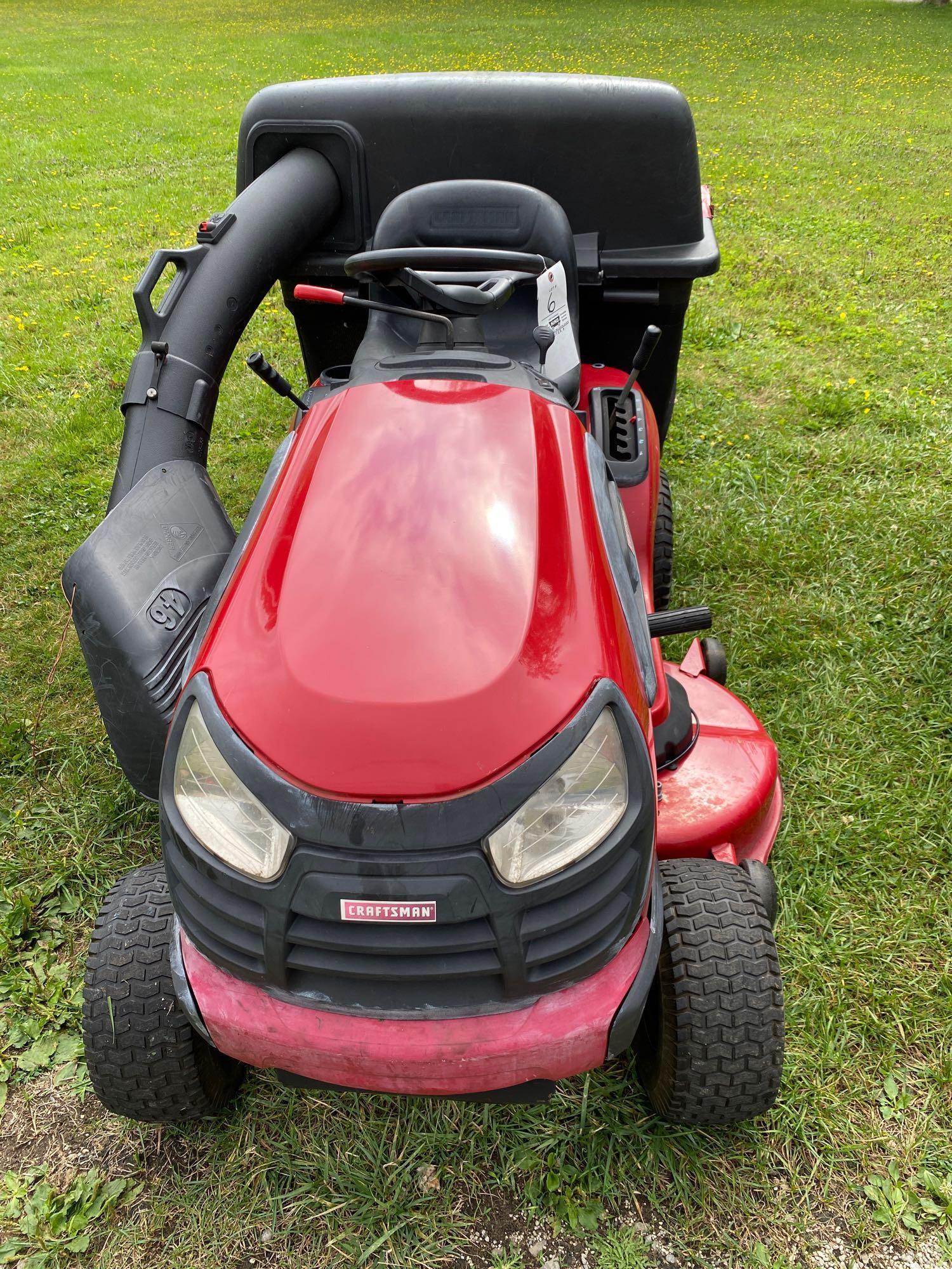 Craftsman YTS3000 Riding mower with bagger