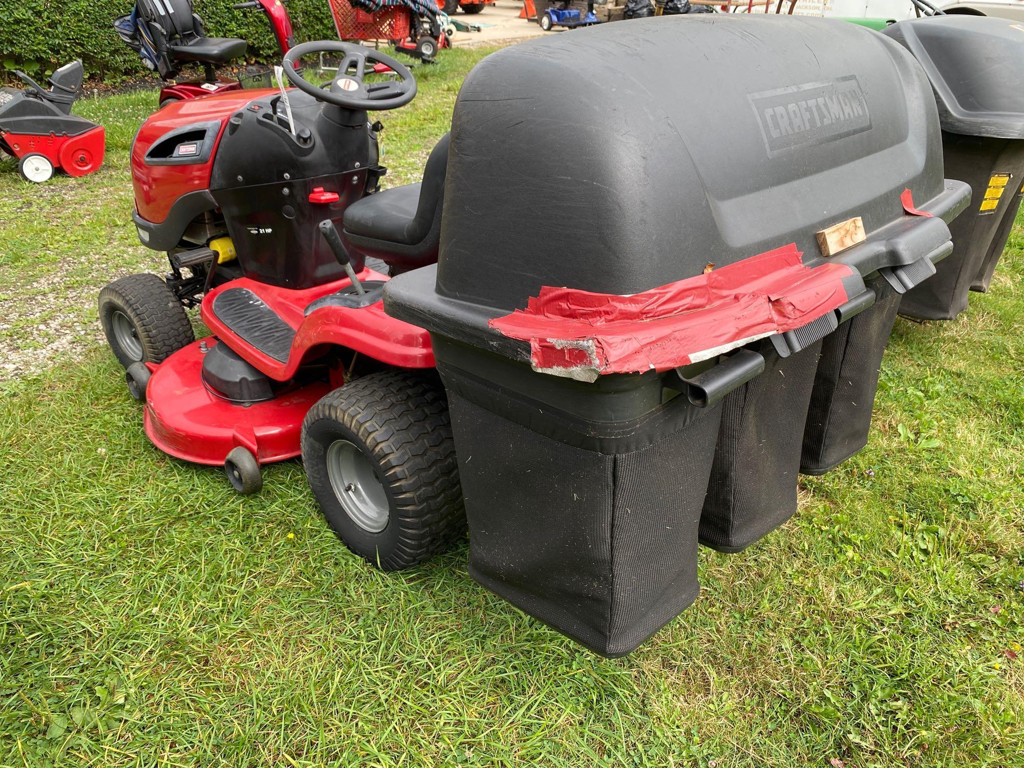 Craftsman YTS3000 Riding mower with bagger