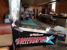 Williams Rollergames pinball machine, no key