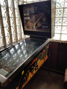 Williams Comet pinball machine, no key