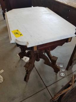 Victorian marble top stand