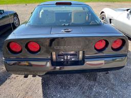 1989 black Corvette. 54,206 miles. Runs.