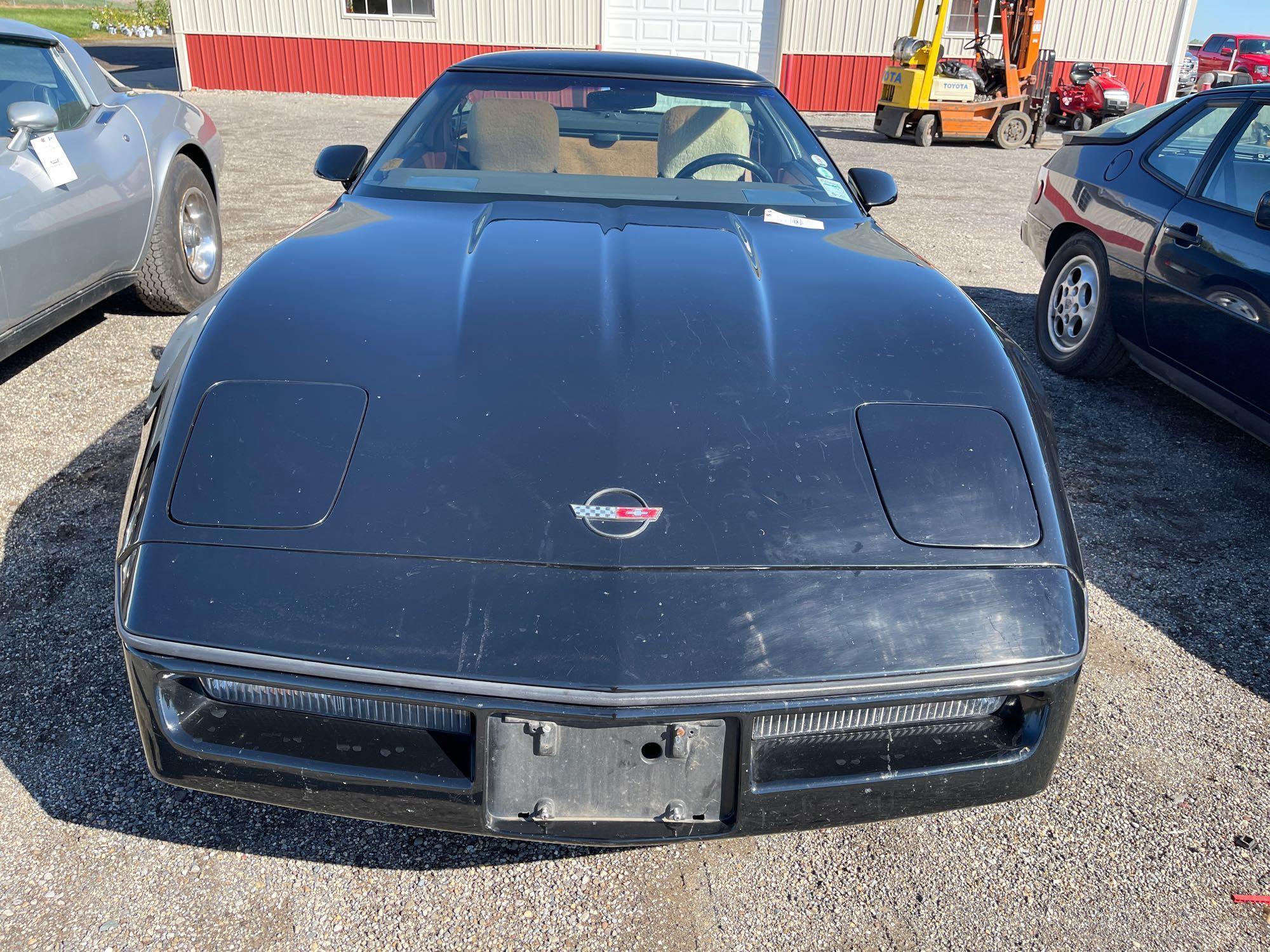 1989 black Corvette. 54,206 miles. Runs.