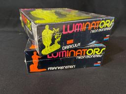 Monogram Luminators Neon Monsters Factory Sealed Frankenstein & Dracula