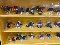 Super Smurf Collector?s Center Store Display with Figures 1980s