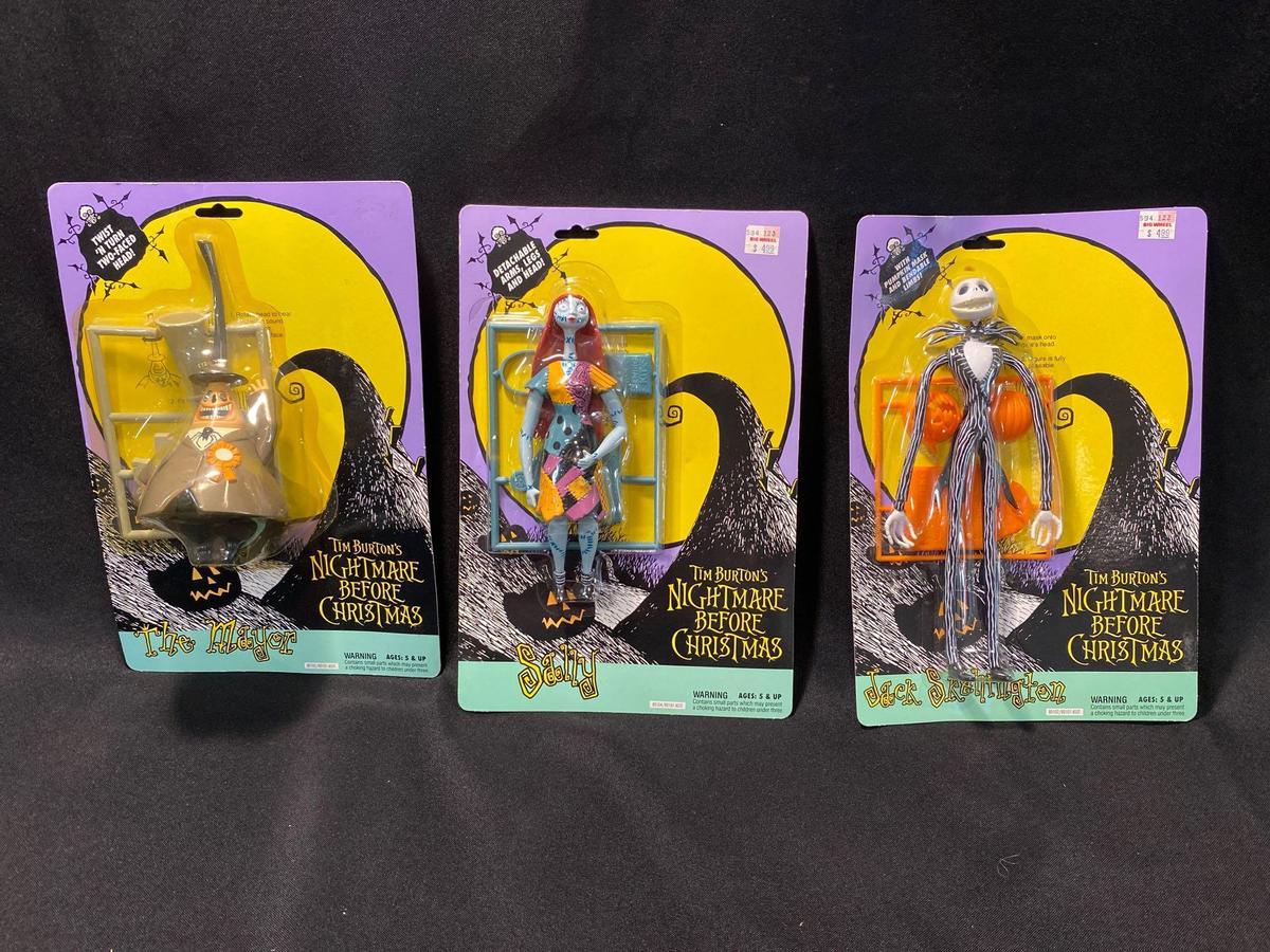 Nightmare Before Christmas Figures, The Mayor, Sally, Jack Skellington