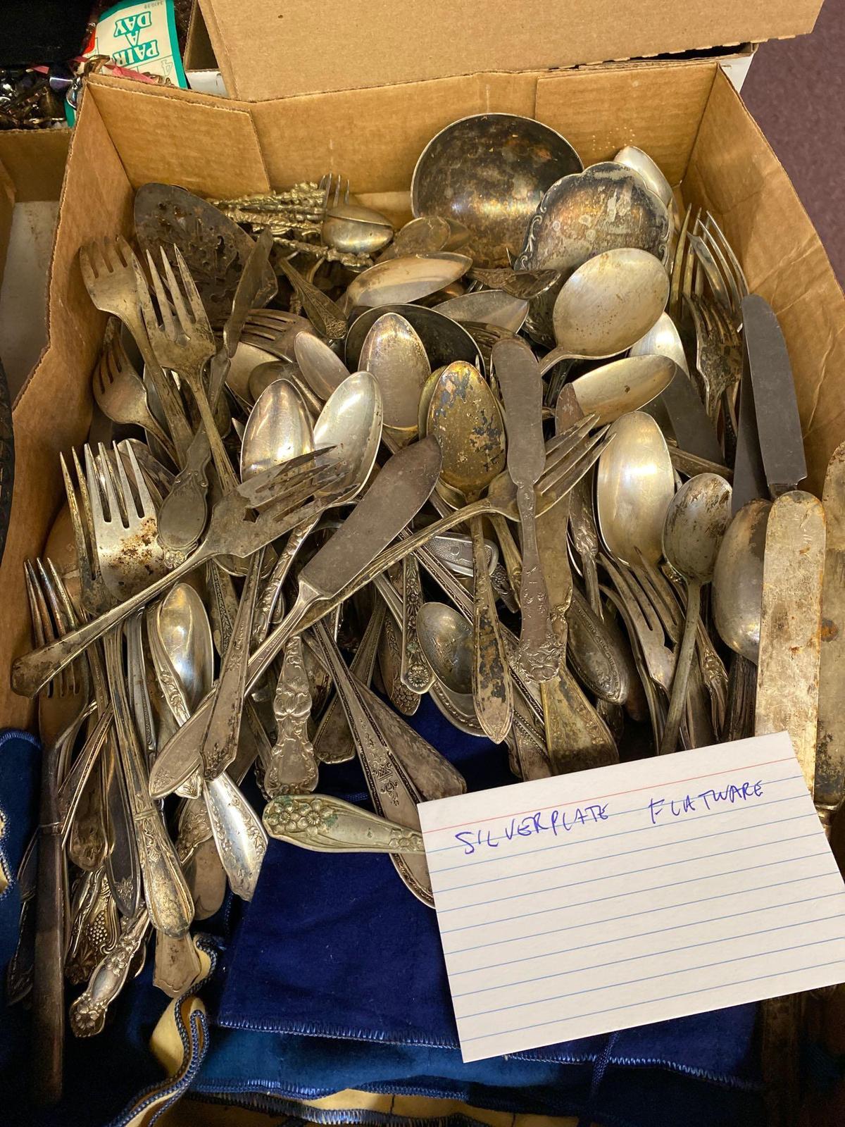 Silver plate flatware