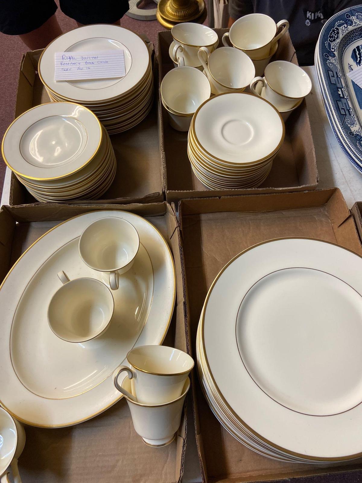 Royal Doulton romance bone china serving for 16