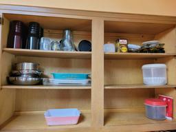 Contents of 4 kitchen cupboards