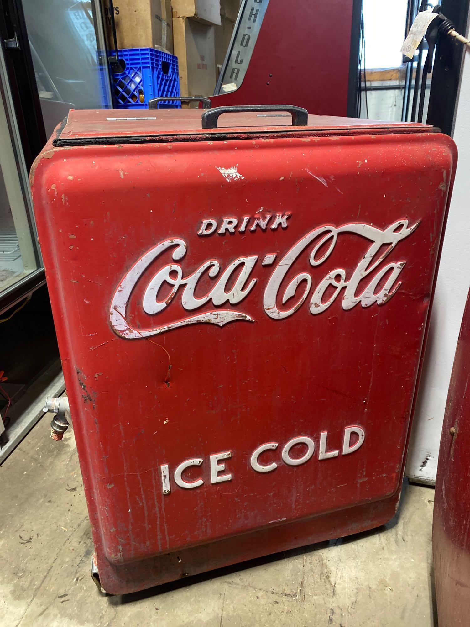 Coca Cola reach in cooler -