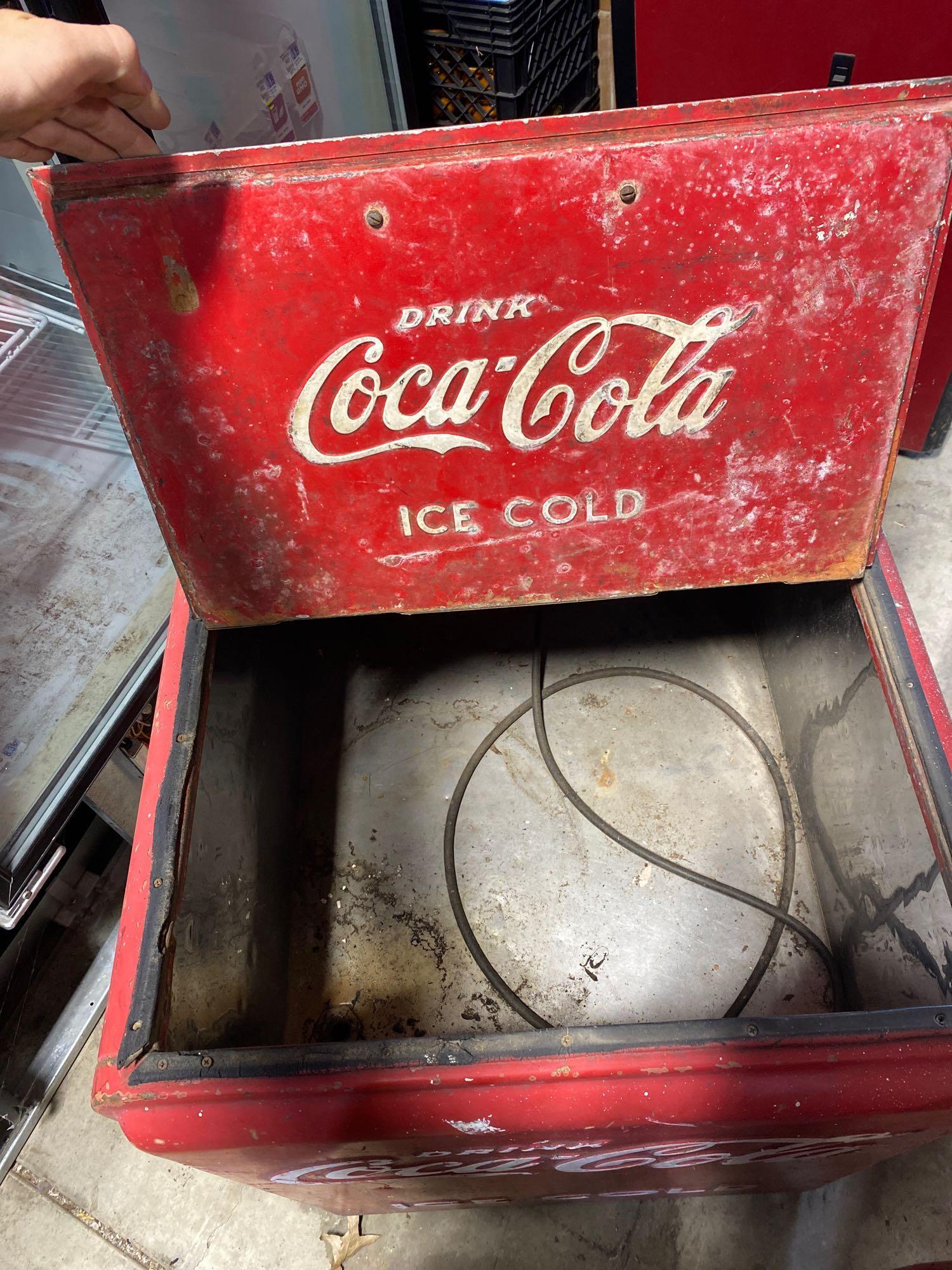 Coca Cola reach in cooler -