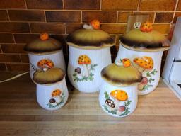 5-pc. Mushroom canister set