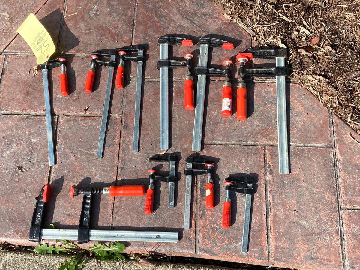 (10) Bessey Bar Clamps