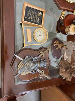 Clock - decor - coffee table