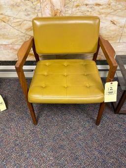 (2) Mid-Century Modern Chairs and End Table