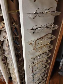 Swivel Glasses Display and Cabinet