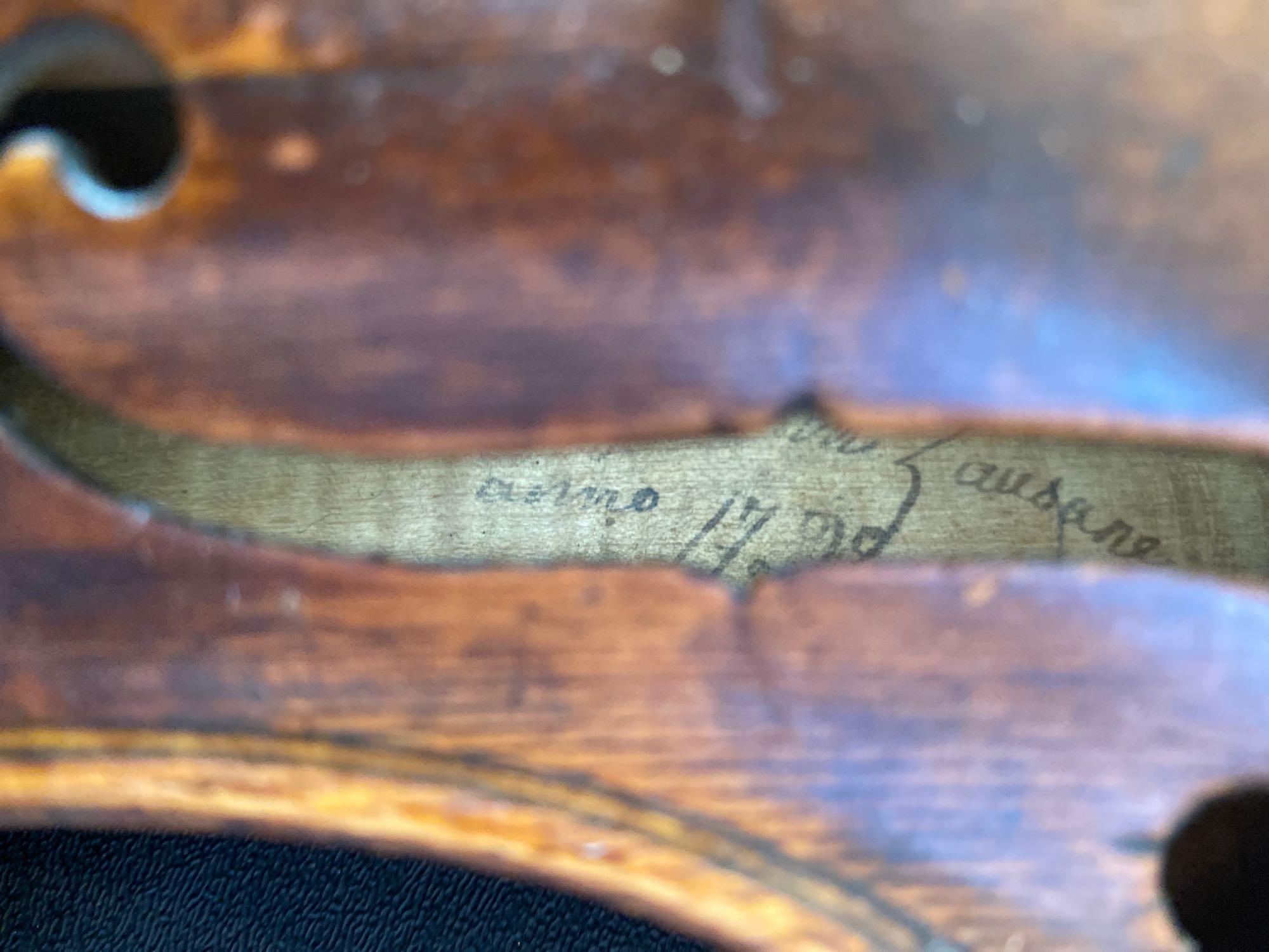 Antique violin made in Mittenwald Germany.