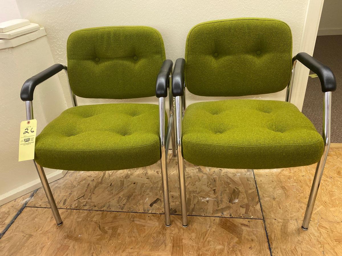 Pair Lake Shore office chairs.