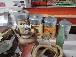 Advertising Canisters, kettle, weathervane, Shoe Horn
